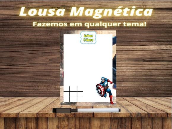 Lousa Magnética + J.v Capitão América com Embalagem