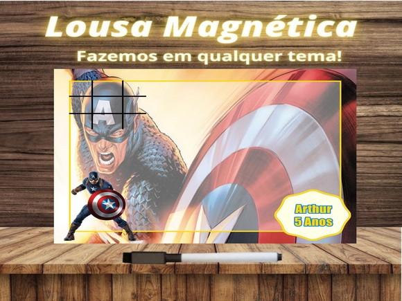 Lousa Magnética + J.v Capitão América com Embalagem