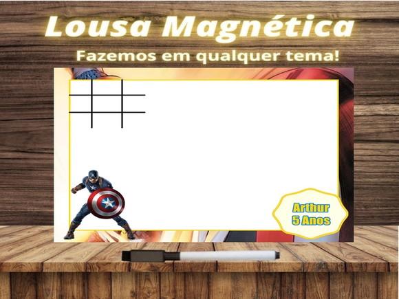 Lousa Magnética + J.v Capitão América com Embalagem