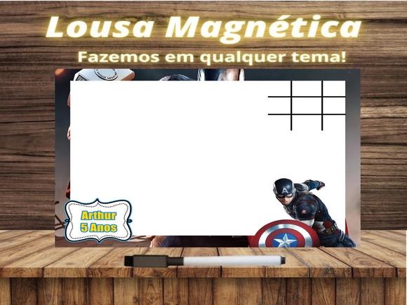 Lousa Magnética + J.v Capitão América com Embalagem