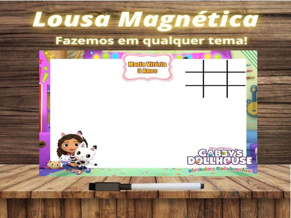 Lousa Magnética + J.v Casa Mágica da Gabby com Embalagem