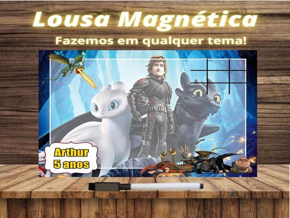 Lousa Magnética + J.v Como Treinar Seu Dragão com Embalagem