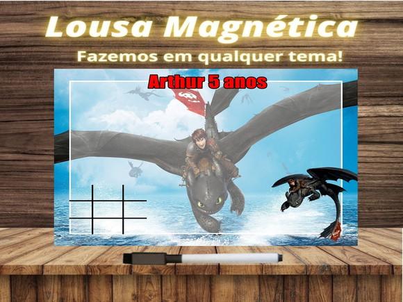 Lousa Magnética + J.v Como Treinar Seu Dragão com Embalagem
