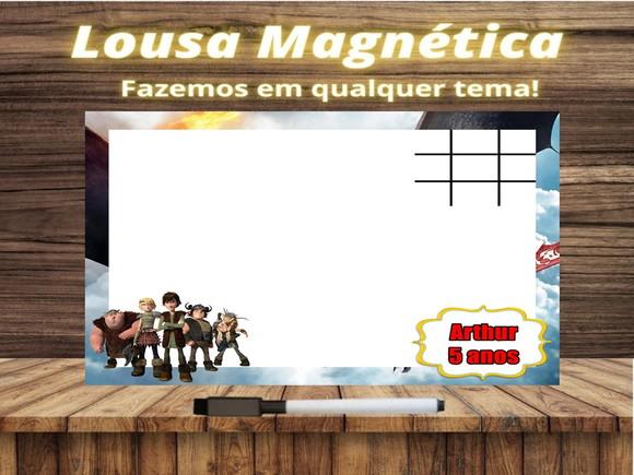 Lousa Magnética + J.v Como Treinar Seu Dragão com Embalagem