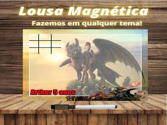 Lousa Magnética + J.v Como Treinar Seu Dragão com Embalagem
