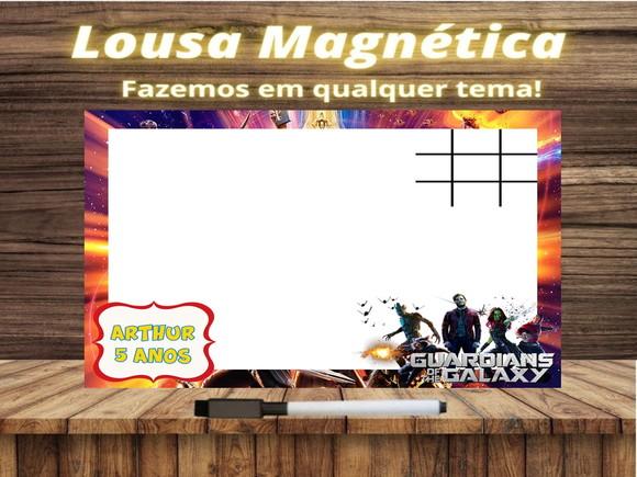 Lousa Magnética + J.v Guardiões da Galáxia com Embalagem