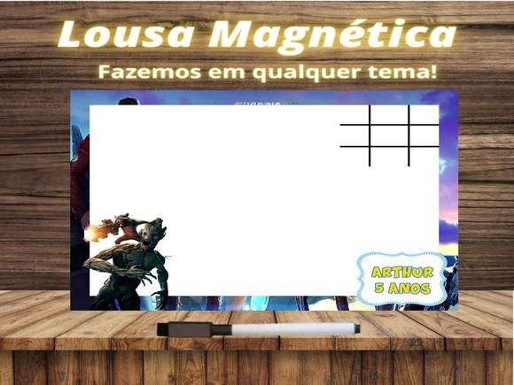 Lousa Magnética + J.v Guardiões da Galáxia com Embalagem