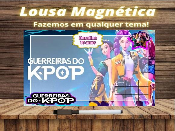 Lousa Magnética + J.v Guerreiras do Kpop com Embalagem