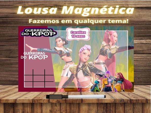 Lousa Magnética + J.v Guerreiras do Kpop com Embalagem