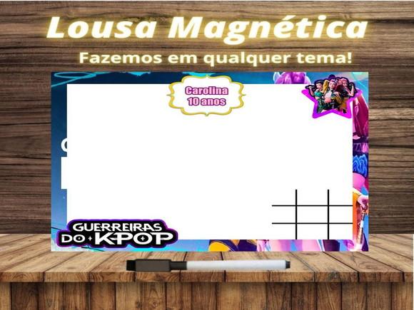 Lousa Magnética + J.v Guerreiras do Kpop com Embalagem