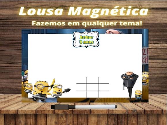 Lousa Magnética + J.v Meu Malvado Favorito com Embalagem