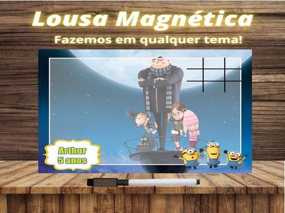 Lousa Magnética + J.v Meu Malvado Favorito com Embalagem