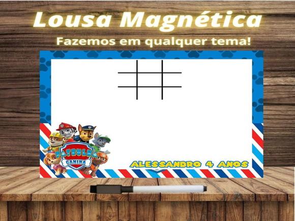 Lousa Magnética + J.v Patrulha Canina com Embalagem