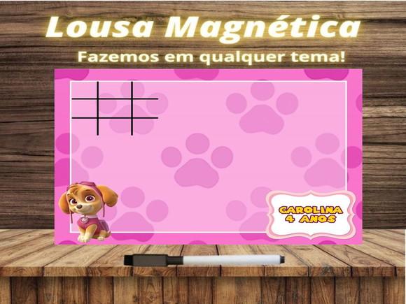 Lousa Magnética + J.v Patrulha Canina com Embalagem