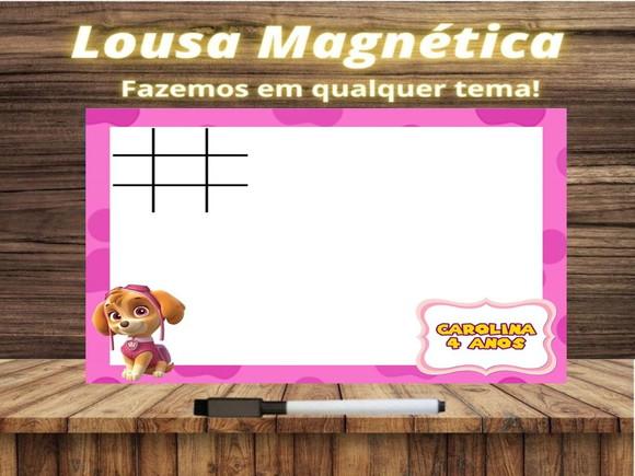 Lousa Magnética + J.v Patrulha Canina com Embalagem
