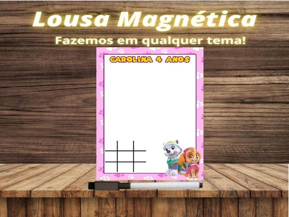 Lousa Magnética + J.v Patrulha Canina com Embalagem