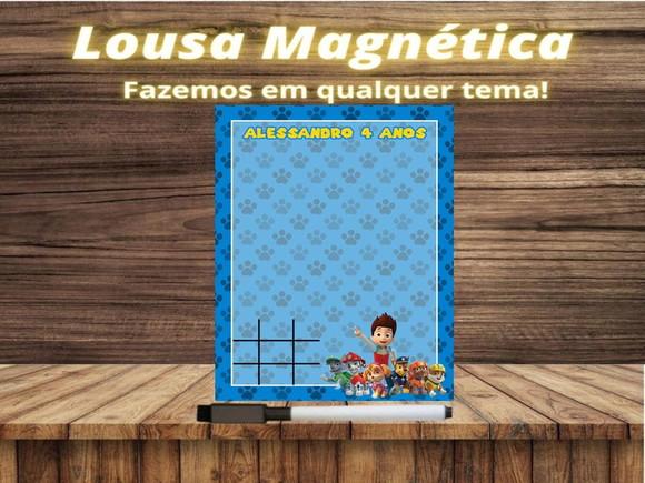 Lousa Magnética + J.v Patrulha Canina com Embalagem