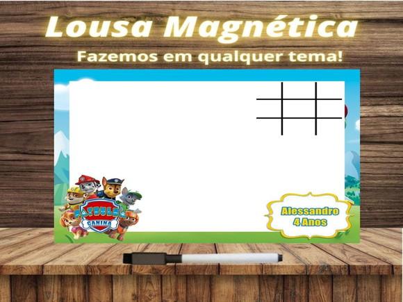 Lousa Magnética + J.v Patrulha Canina com Embalagem