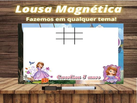 Lousa Magnética + J.v Princesinha Sofia com Embalagem
