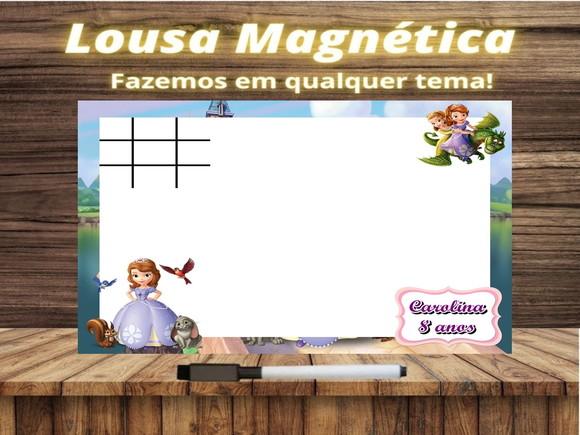 Lousa Magnética + J.v Princesinha Sofia com Embalagem