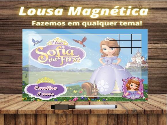 Lousa Magnética + J.v Princesinha Sofia com Embalagem