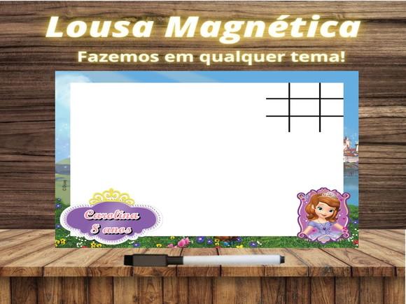 Lousa Magnética + J.v Princesinha Sofia com Embalagem