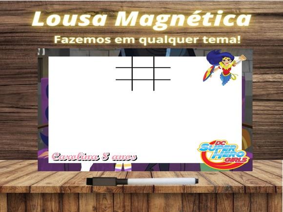 Lousa Magnética + J.v Super Hero Girls com Embalagem
