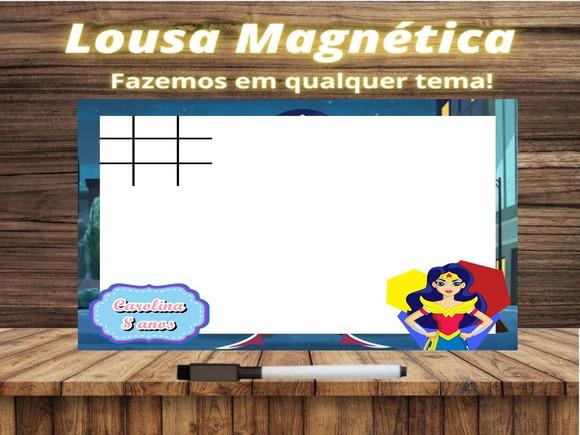Lousa Magnética + J.v Super Hero Girls com Embalagem