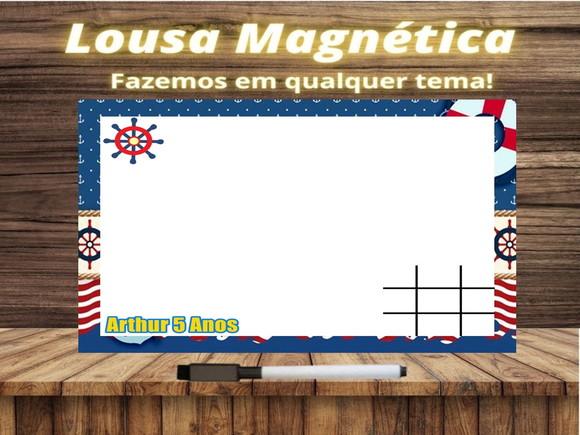 Lousa Magnética + J.v Ursinho Marinheiro com Embalagem