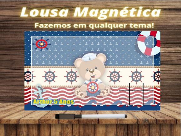 Lousa Magnética + J.v Ursinho Marinheiro com Embalagem