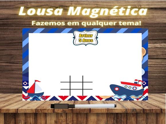 Lousa Magnética + J.v Ursinho Marinheiro com Embalagem
