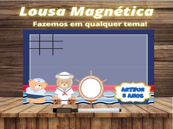 Lousa Magnética + J.v Ursinho Marinheiro com Embalagem