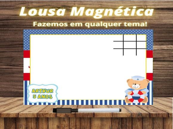 Lousa Magnética + J.v Ursinho Marinheiro com Embalagem