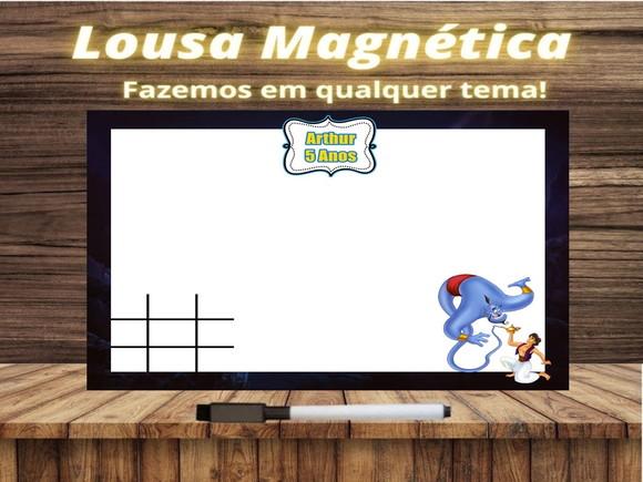 Lousa Magnética + Jogo da Velha Aladdin com Embalagem