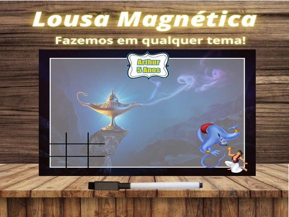 Lousa Magnética + Jogo da Velha Aladdin com Embalagem