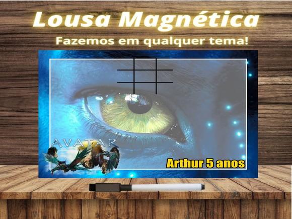 Lousa Magnética + Jogo da Velha Avatar com Embalagem