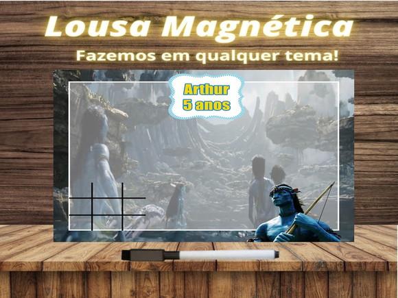 Lousa Magnética + Jogo da Velha Avatar com Embalagem
