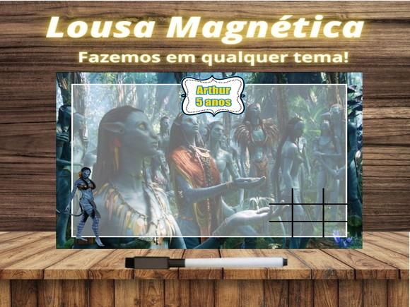 Lousa Magnética + Jogo da Velha Avatar com Embalagem