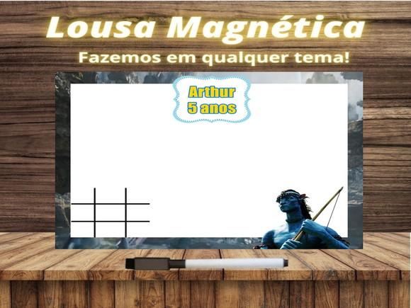 Lousa Magnética + Jogo da Velha Avatar com Embalagem