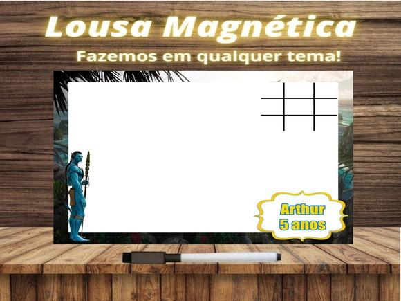 Lousa Magnética + Jogo da Velha Avatar com Embalagem
