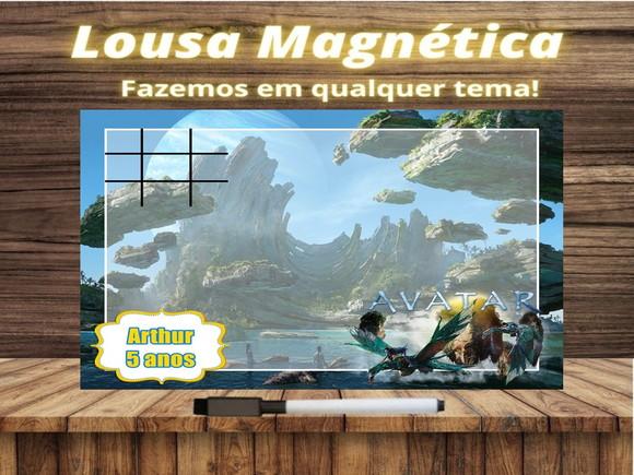Lousa Magnética + Jogo da Velha Avatar com Embalagem