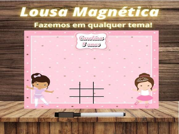 Lousa Magnética + Jogo da Velha Bailarina com Embalagem