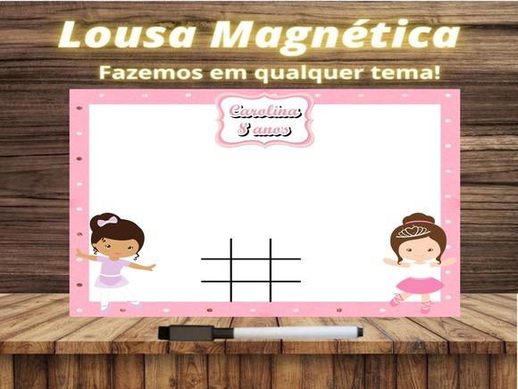 Lousa Magnética + Jogo da Velha Bailarina com Embalagem