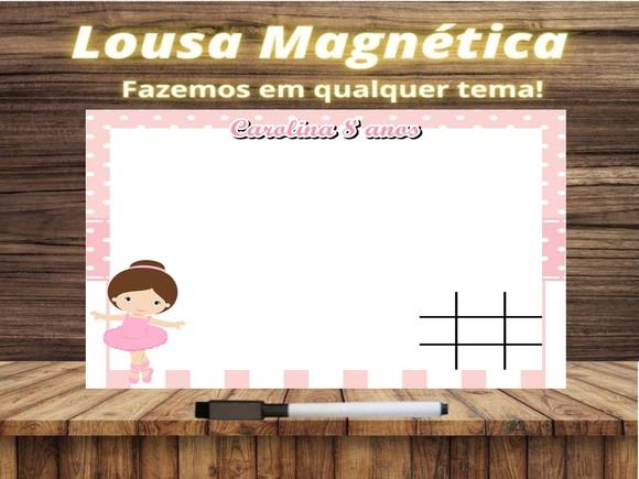 Lousa Magnética + Jogo da Velha Bailarina com Embalagem