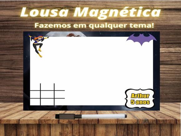 Lousa Magnética + Jogo da Velha Batgirl com Embalagem