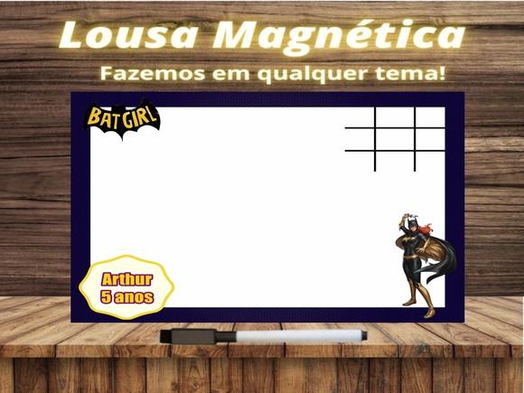 Lousa Magnética + Jogo da Velha Batgirl com Embalagem