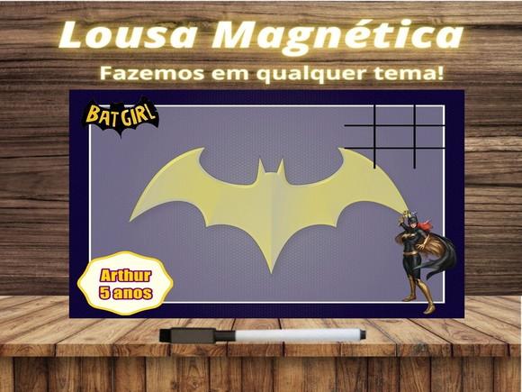 Lousa Magnética + Jogo da Velha Batgirl com Embalagem