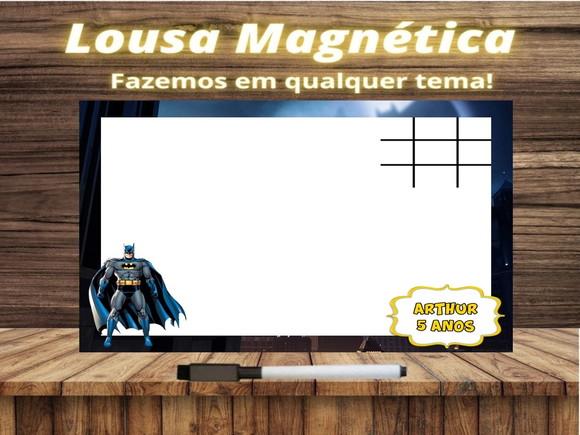 Lousa Magnética + Jogo da Velha Batman com Embalagem