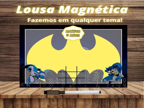 Lousa Magnética + Jogo da Velha Batman com Embalagem
