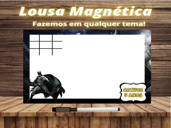 Lousa Magnética + Jogo da Velha Batman com Embalagem